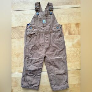 Size 2T Carhartt Kids Flannel Lined Overalls